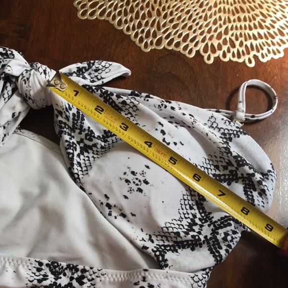 Monokini White Snakeskin open front swimsuit HOT - Picture 6 of 7